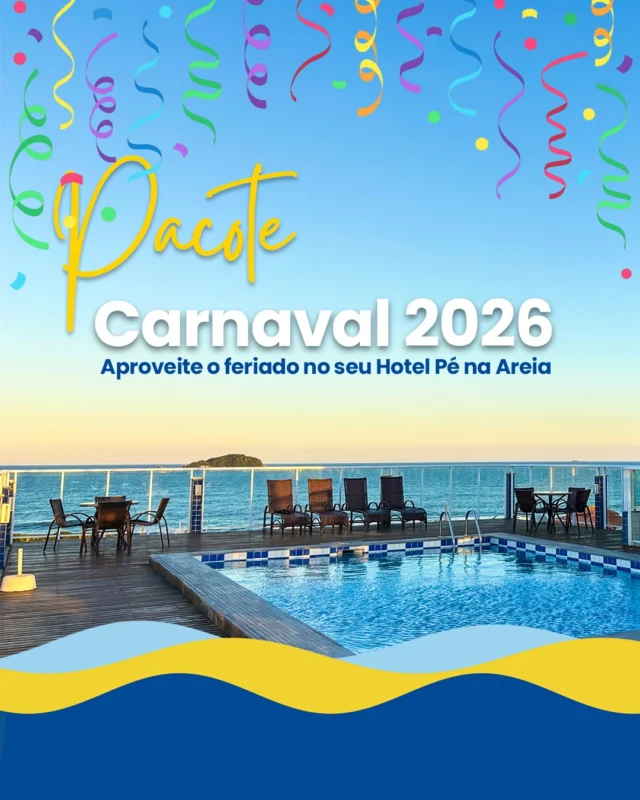 Seja para cair na folia ou descansar longe da agitação, o Hotel Bandeirantes da Barra tem o pacote ideal para o seu Carnaval.

* Café da manhã cortesia
* Estacionamento gratuito
* Não cobramos taxas como Room Tax ou ISS

Atrações Especiais:
* Recreação exclusiva para os pequenos, com bailinho de carnaval e fantasias
* Playground e piscina liberados para a criançada aproveitar muito
* Estrutura completa à beira-mar para toda a família
* Restaurante Leme: gastronomia com alma litorânea anexo ao hotel

Serviços Extras:
* PETs são bem-vindos, a custo adicional
* Emprestamos cadeiras de praia, guarda-sol e bicicletas sem custos (sistema de rodízio)
* Alugamos toalhas de praia e para a piscina

Para maiores informações, consulte previamente a nossa Central de Reservas. Venha curtir o Carnaval do seu jeito, com muito conforto, segurança e pé na areia!

#carnaval2026 #pacotecarnaval #hotelpenaareia #hotelbandeirantes #balneáriobarradosul